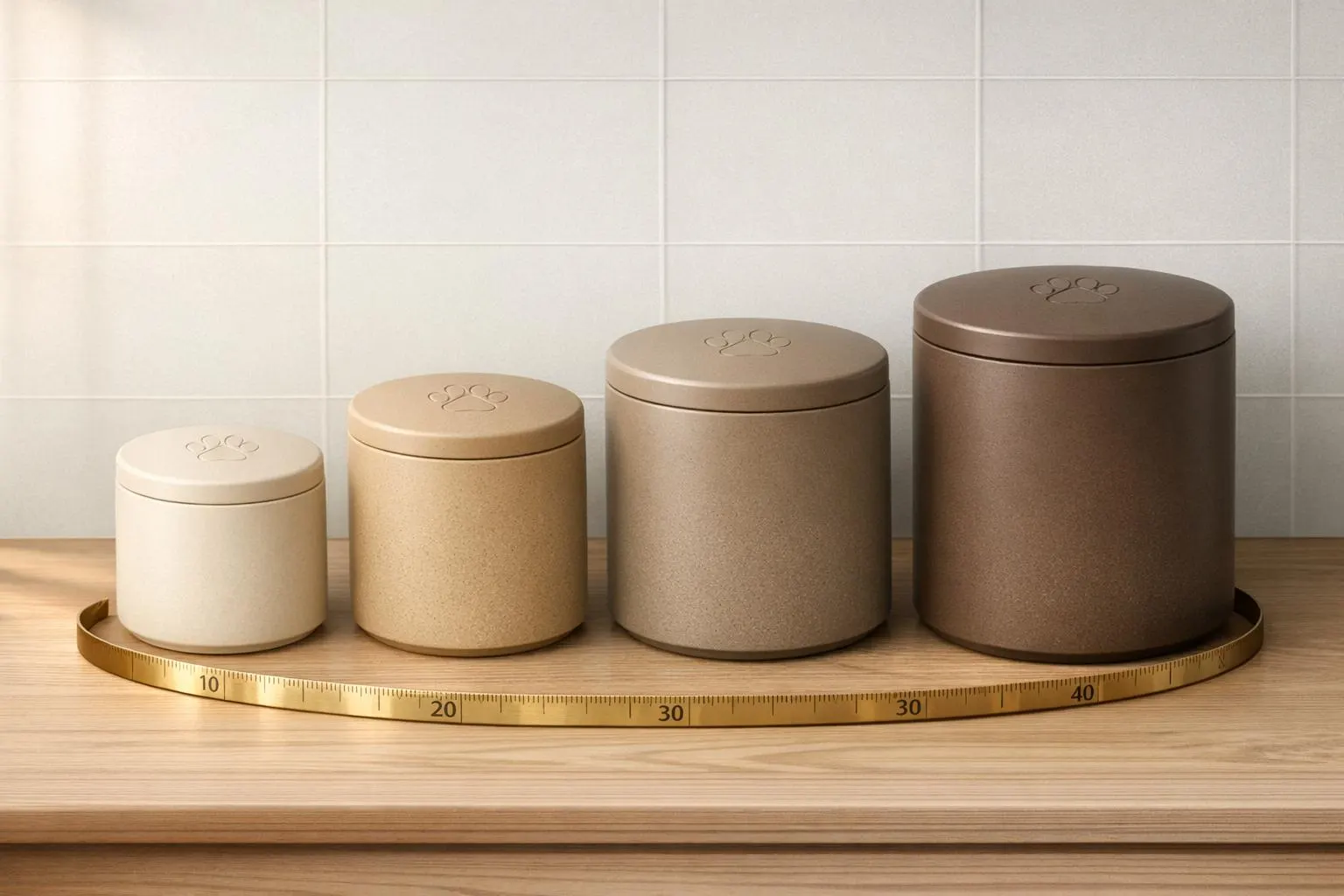 Pet Urn Size Estimator.